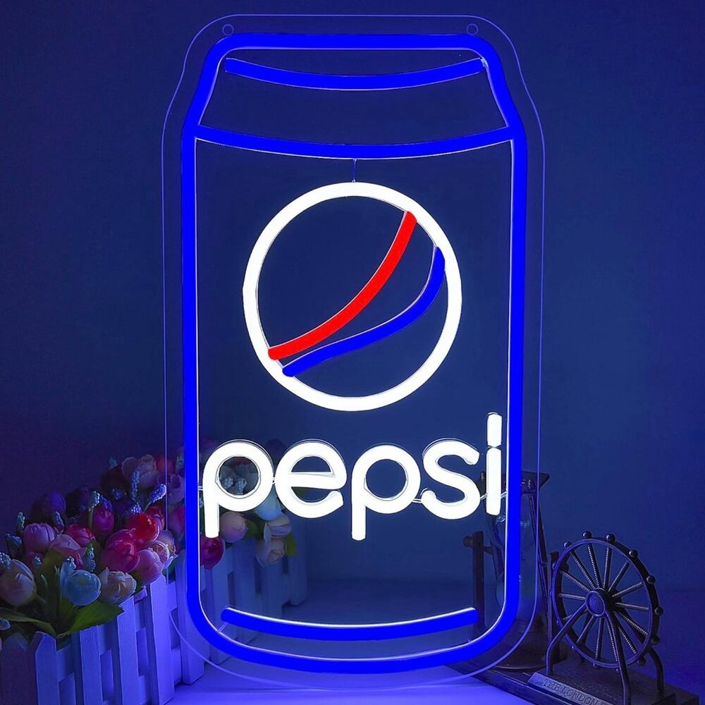 Pepsi Neon Sign Soda Night Light Room Wall Decoration